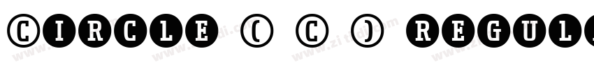 Circle ( C ) regular字体转换